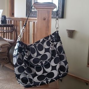 Coach signature purse shoulder bag